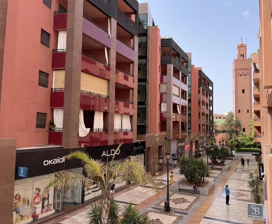 Appartement Haut Standing Gueliz Plaza Avec Vue 마라케시 아파트
